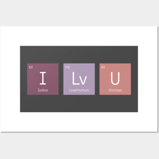 Cool I Love You Science T-Shirt Posters and Art